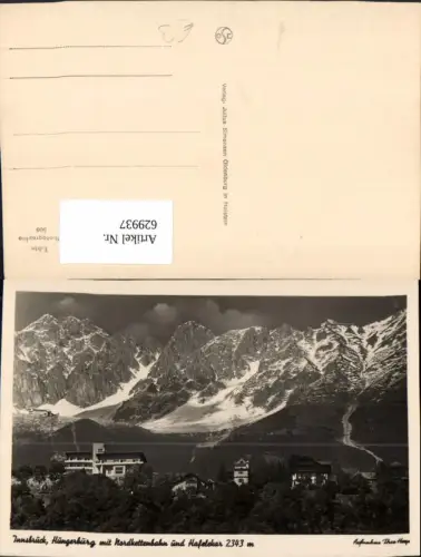 629937,Foto Ak Innsbruck Hungerburg m. Nordkettenbahn u. Hafelekar