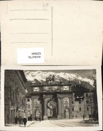 629940,Foto Ak Innsbruck Triumphpforte
