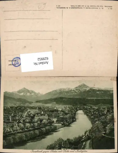 629952,Innsbruck geg. Süden m. Serles u. Nockspitze