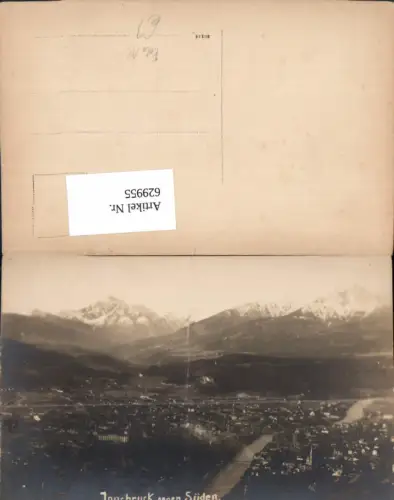 629955,Foto Ak Innsbruck geg. Süden