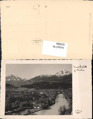 629986,Foto Ak Innsbruck geg. Süden pub A. Künz 1884