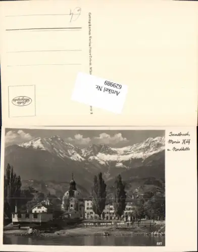 629989,Foto Ak Innsbruck Maria Hilf u. Nordkette