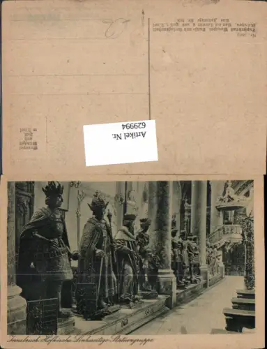 629994,Innsbruck Hofkirche Linksseitige Statuengruppe