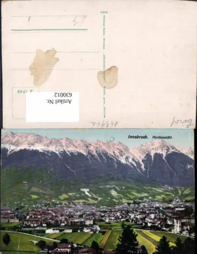 630012,Innsbruck Nordansicht pub Ottmar Zieher Z 1749
