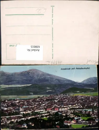 630015,Innsbruck m. Patscherkofel pub Ottmar Zieher Z 1748