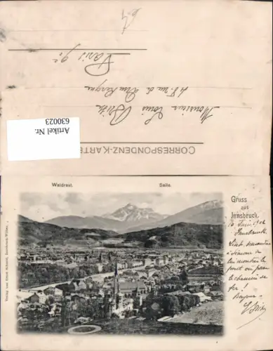 630023,Litho Innsbruck m. Waldrast Saile