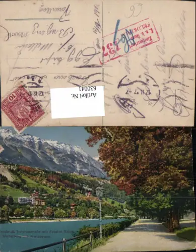 630041,Innsbruck Innpromenade m. Pension Kaiser Weiherburg u. Mariabrunn