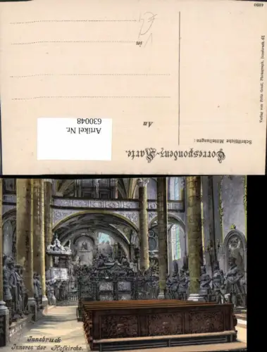 630048,Innsbruck Inneres d. Hofkirche pub Fritz Gratl 4260