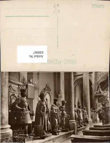 630067,Foto Ak Innsbruck Hofkirche Linke Ritterseite Ritter Rüstung pub Trinks Co 22
