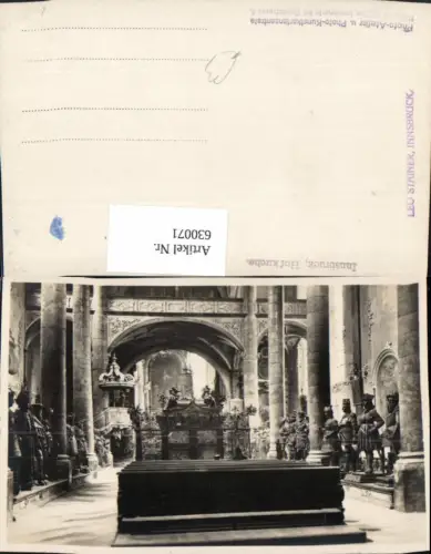 630071,Foto Ak Innsbruck Hofkirche Innenansicht Statuen