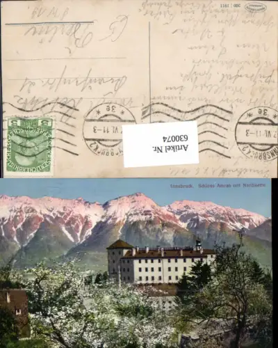 630074,Innsbruck Schloss Amras m. Nordkette