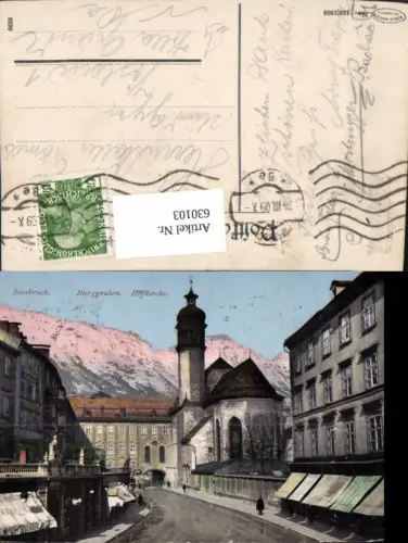 630103,Innsbruck Burggraben Hofkirche Kirche