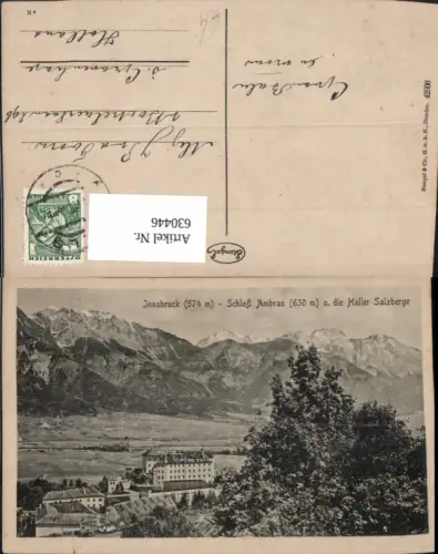 630446,Innsbruck Schloss Ambras u. d. Haller Salzberge