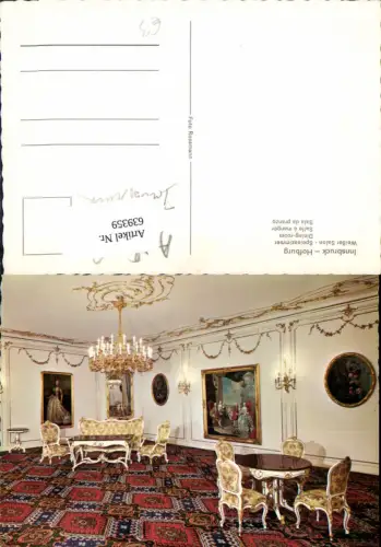 639359,Innsbruck Hofburg Weißer Salon Speisezimmer