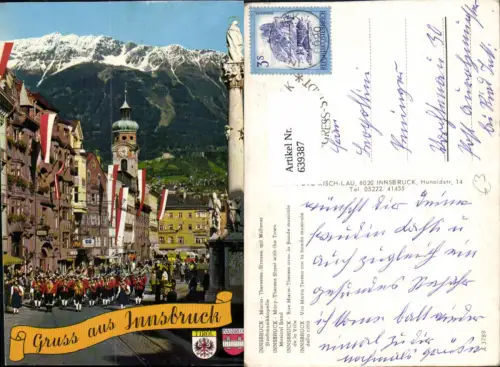 639387,Innsbruck Maria-Theresien-Straße m. Wilfener Stadtmusikkapelle