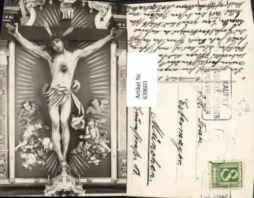 639603,Foto Ak Innsbruck Kirche Altar Jesus Detailansicht