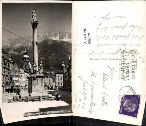 639639,Foto Ak Innsbruck Maria-Theresien-Straße Annasäule