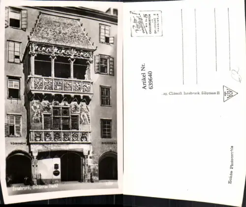 639640,Foto Ak Innsbruck Goldenes Dachl