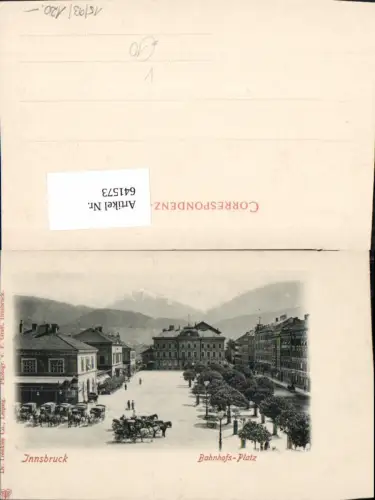 641573,Innsbruck Bahnhofsplatz Bahnhof Kutschen pub Fritz Gratl