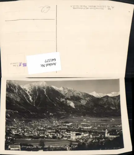641577,Foto Ak Innsbruck von der Brennerstraße