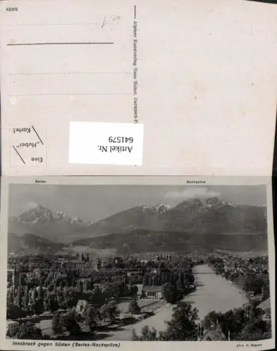 641579,Innsbruck geg. Süden Serles-Nockspitze