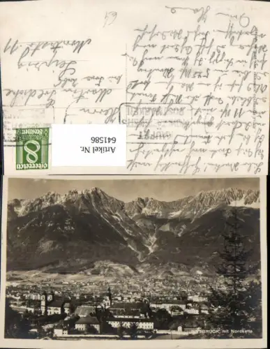 641586,Foto Ak Innsbruck mit Nordkette