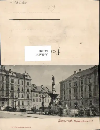 641606,Innsbruck Margarethenplatz Brunnen