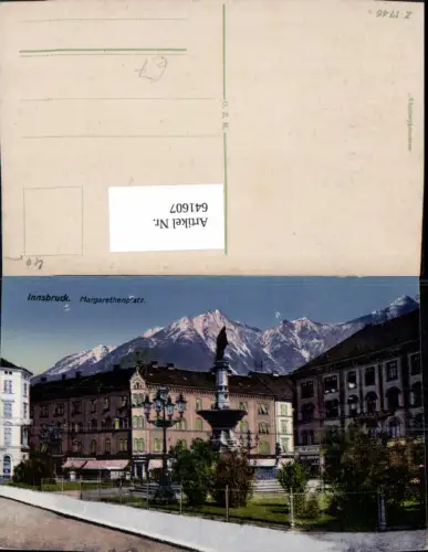641607,Innsbruck Margarethenplatz Brunnen
