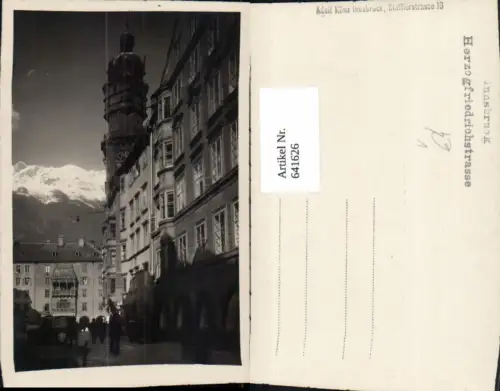 641626,Foto Ak Innsbruck Goldens Dachl Herzog-Friedrichstraße pub Adolf Künz