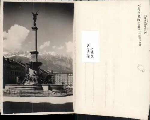641627,Foto Ak Innsbruck Vereinigungsbrunnen Brunnen