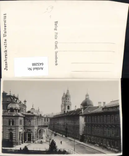 643288,Foto Ak Innsbruck alte Universität pub Fritz Gratl
