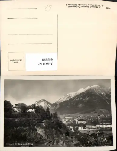 643290,Foto Ak Innsbruck mit Berg Isel