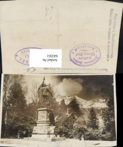 643351,Foto Ak Innsbruck Andreas-Hofer-Denkmal a. Berg Isel pub Richard Müller