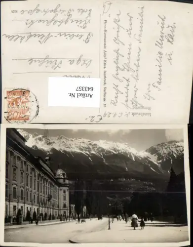 643357,Foto Ak Innsbruck Rennweg pub Adolf Künz