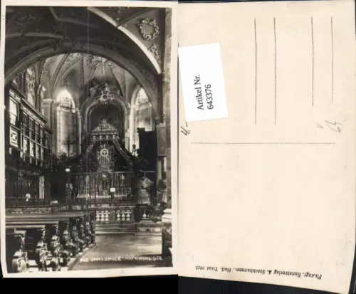 643376,Innsbruck Hofkirche Innen Altar pub A. Stockhammer 952