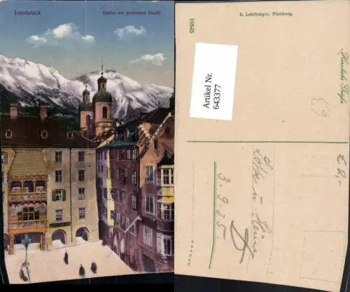 643377,Innsbruck Partie a. Goldenen Dachl Goldverzierung
