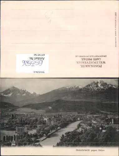 653526,Innsbruck geg. Süden pub Würthle Sohn 680 b