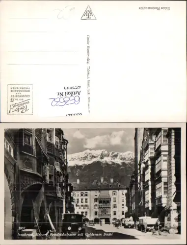 653532,Foto Ak Innsbruck Herzog Friedrichstrasse m. Goldenem Dachl