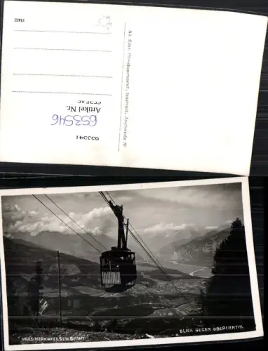 653546,Foto Ak Innsbruck Igls Patscherkofelbahn Blick geg. Oberinntal pub Ad. Künz