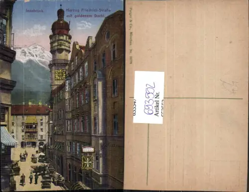 653552,Innsbruck Herzog Friedrich-Straße m. Goldenem Dachl