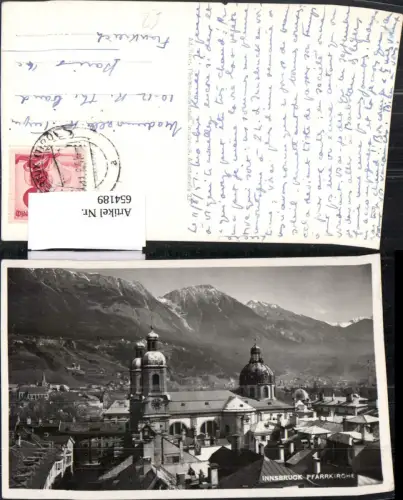 654189,Foto Ak Innsbruck Pfarrkirche Kirche