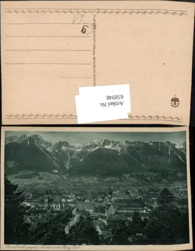658948,Innsbruck gegen Norden vom Berg Isel