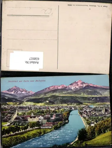 658957,Innsbruck mit Serles u. Nockspitze pub Purger Co 12244