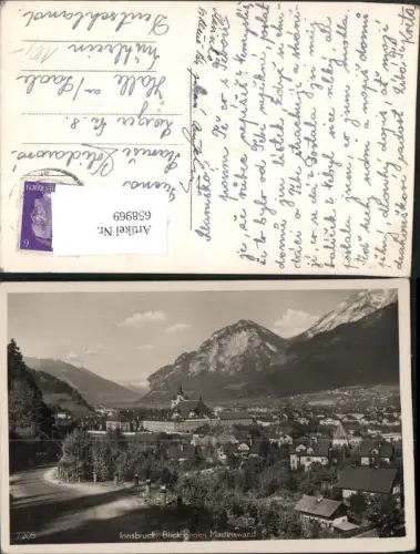 658969,Foto Ak Innsbruck Blick geg. Martinswand
