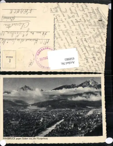 658983,Innsbruck geg. Süden v. d. Hungerburg