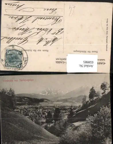 658985,Innsbruck mit Serlesspitze