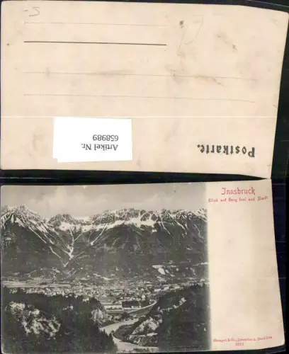 658989,Innsbruck Blick auf Berg Isel u. Stadt pub Stengel Co 2317