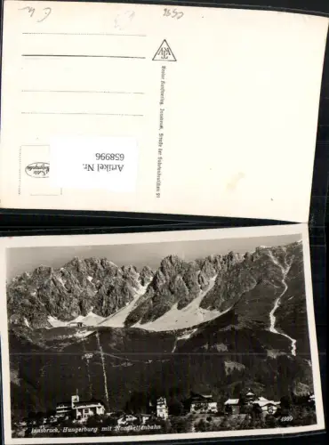 658996,Foto Ak Innsbruck Hungerburg mit Nordkettenbahn