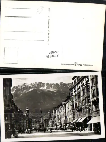 658997,Foto Ak Innsbruck Maria-Theresien-Straße Annasäule