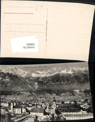 659002,Innsbruck vom Berg Isel